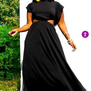 NWT: A-Line Cutout Maxi Dress